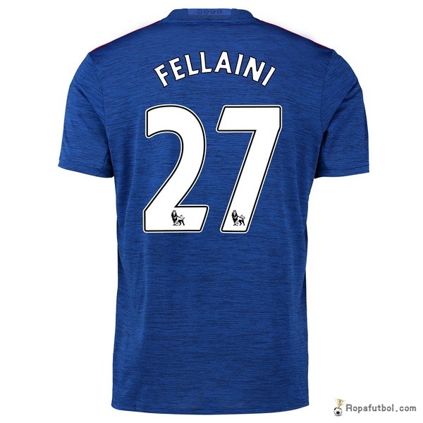 Camiseta Manchester United Replica Segunda Ropa Fellaini 2016/17 Azul